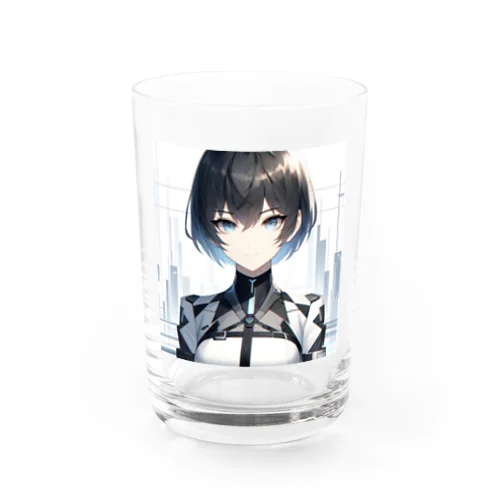 未来的なAI美女 Water Glass