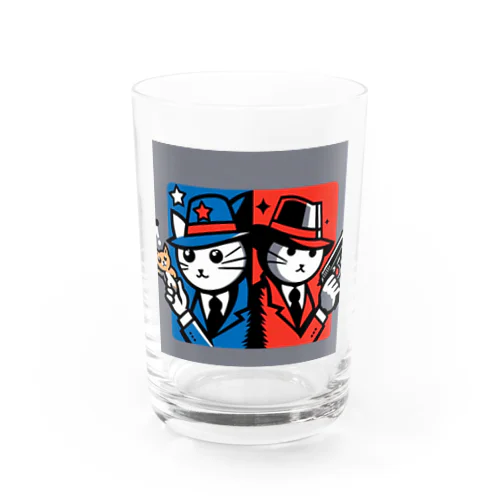 ライバル同士の猫 Water Glass