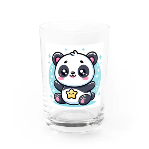 きらきら星パンダ Water Glass