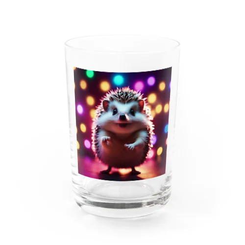 ダンスパーティーをしているハリネズミ Water Glass