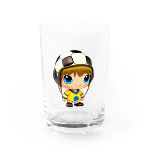 サッカー大好き！ Water Glass