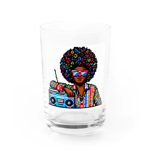 ドット絵アフロさん Water Glass