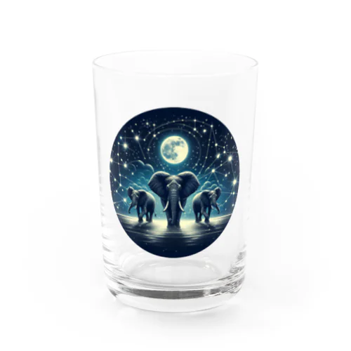 Night  Elephant Symphonic Water Glass