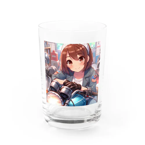 バイク女子　ばくおん系 Water Glass