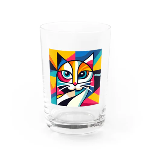 カラフル猫 Water Glass