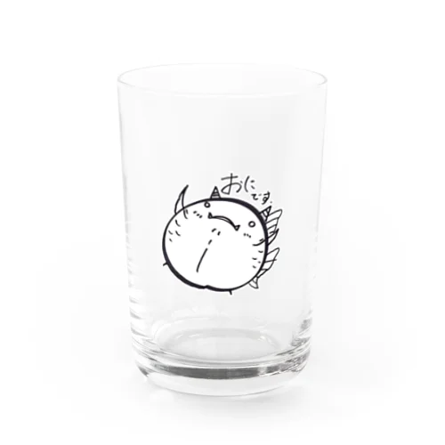 おにです Water Glass