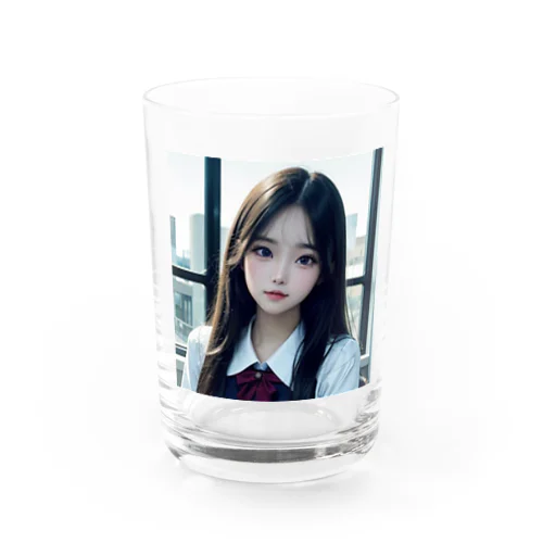 AI美女子高生　アサミ Water Glass