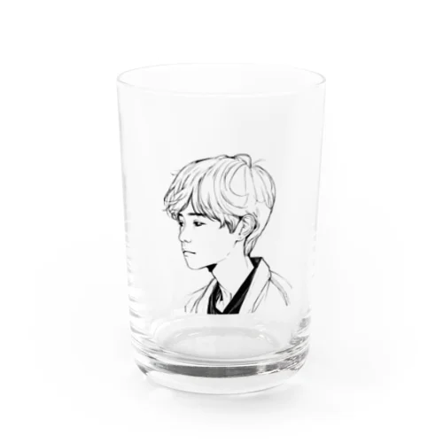 ハーフ系イケメン男子 Water Glass