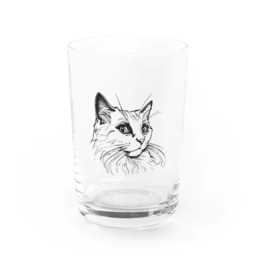 クリクリお目目のラグドール Water Glass