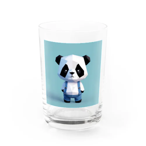 オーバーオール子パンダ Water Glass