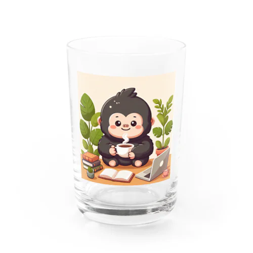 ほっこりコーヒーごりら君 Water Glass