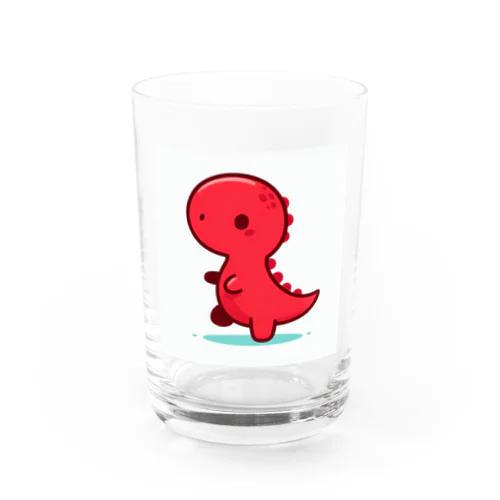 癒しのレッドザウルス Water Glass