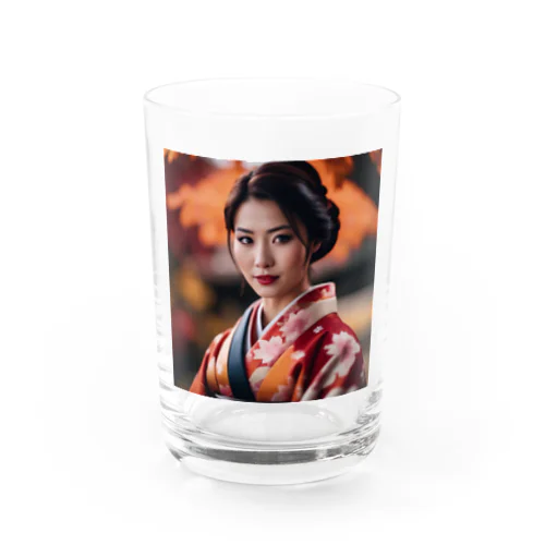 【秋田の美しさを纏う凛とした着物姿】 Water Glass