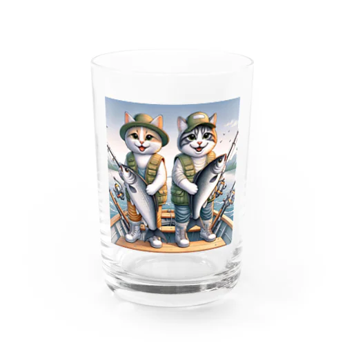 nekofishing仲良し Water Glass