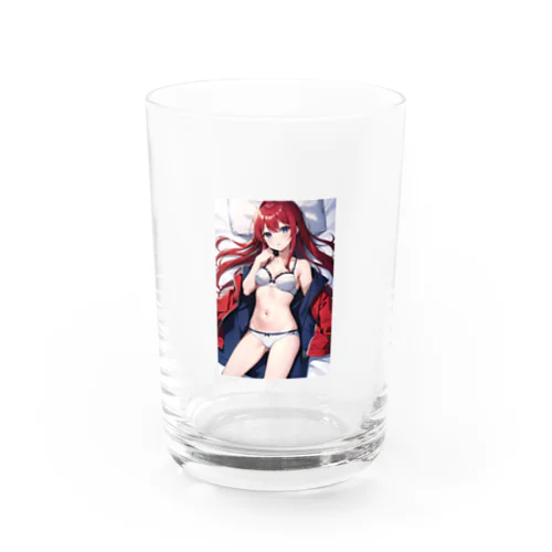 可憐な美少女の下着姿 Water Glass