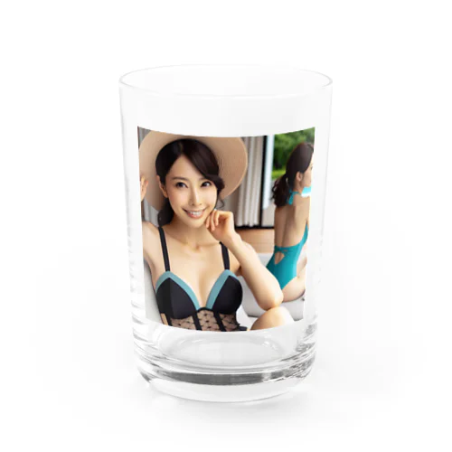 AI日本人女性 Water Glass