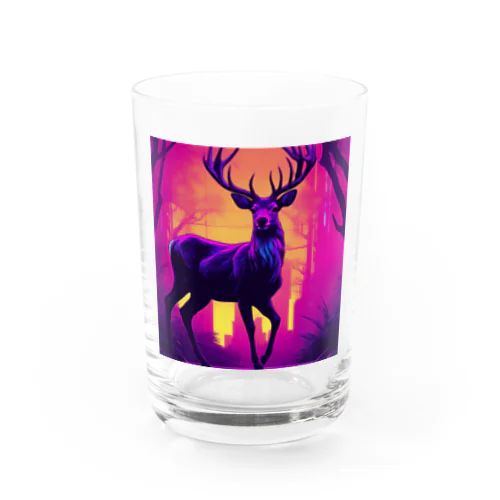 ネオンな鹿 Water Glass