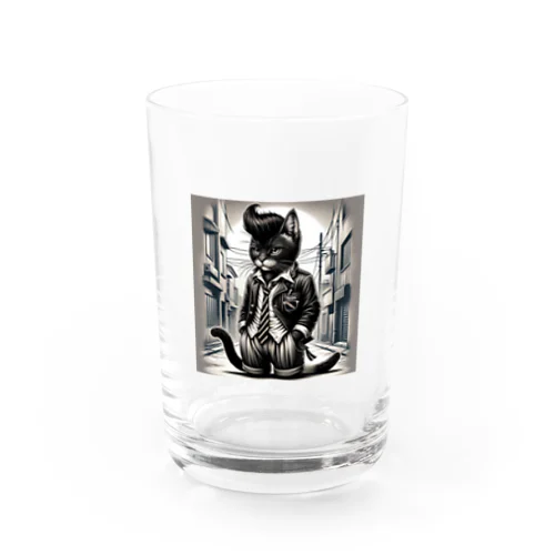 男らしいねこ Water Glass