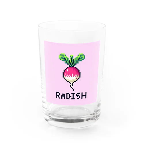 ドット絵「ラディッシュ」 Water Glass