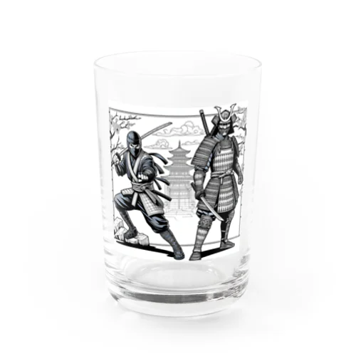 ninja & samurai Water Glass