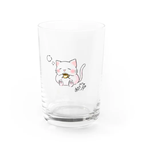 ほっこりねこ。 Water Glass