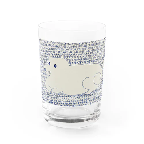 柴犬ワンコ　文字背景 Water Glass