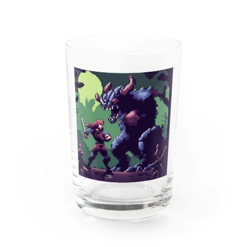 魔王に立ち向かう勇者 Water Glass