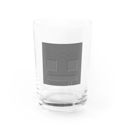 あのときのぽつねんの線（黒） Water Glass