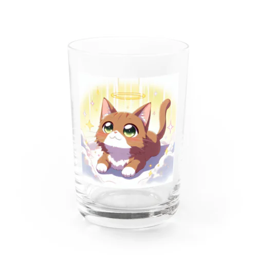 天国に来た茶色い猫 Water Glass