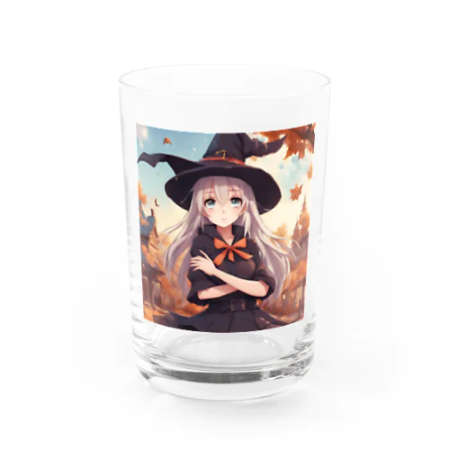 秋の魔女っ子さん Water Glass