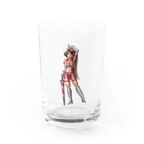 鉄研総裁レースクイーン Water Glass