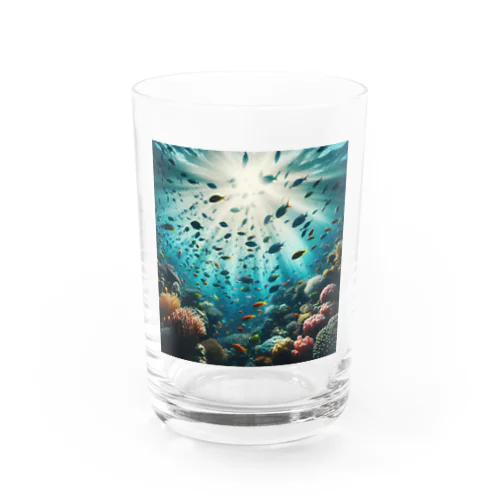 幻想的な海の中の魚たち Water Glass