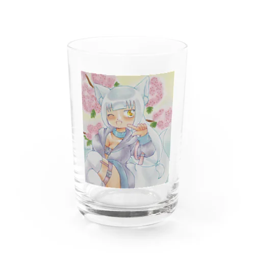 八重とさくら Water Glass