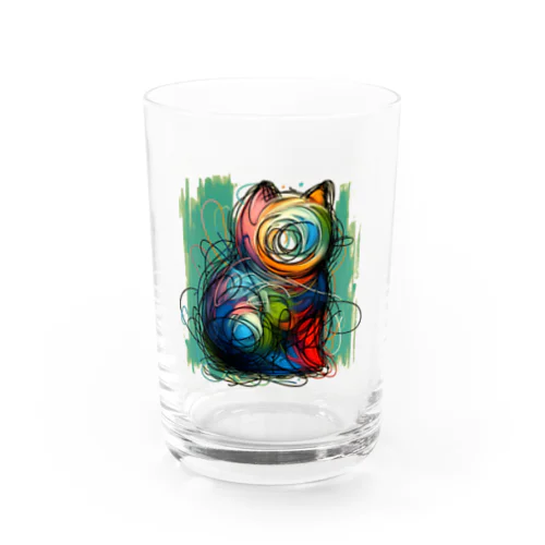 Cat Water Glass