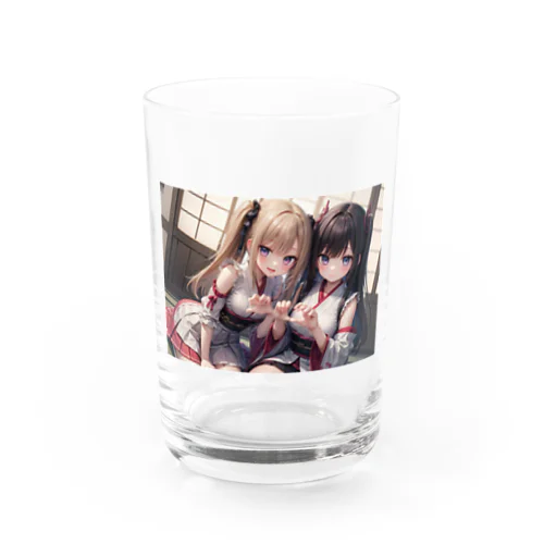 ハートを作る Water Glass