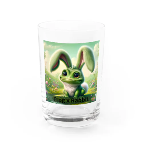 カエルｘウサギ Water Glass