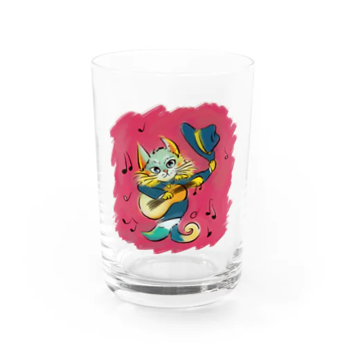 音楽家な猫ちゃん Water Glass