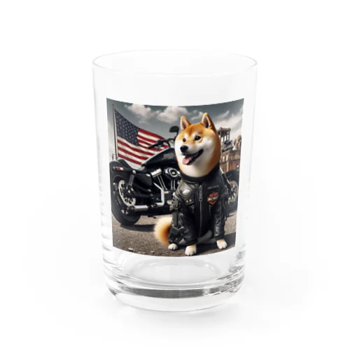 アメリカンライダー柴犬 Water Glass