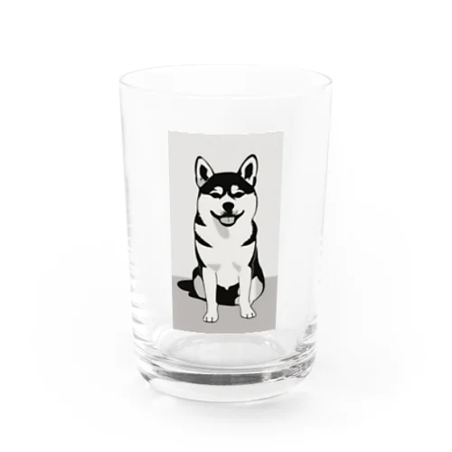 柴犬のキュートなキャンバス グラス