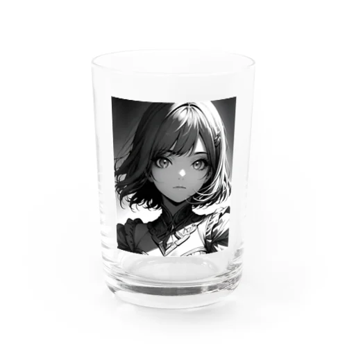 モノクロ美少女 Water Glass
