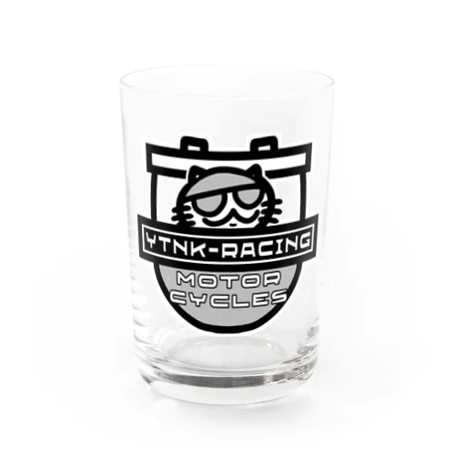 YTNK-Racing motorcycle チームロゴA Water Glass