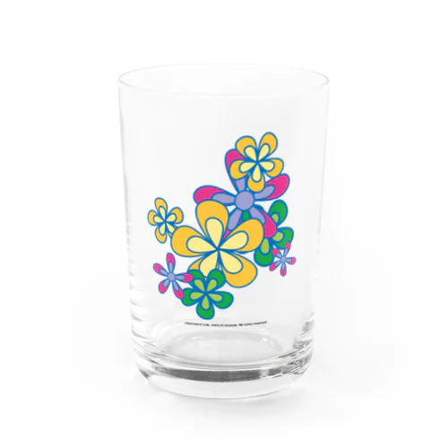 カラフルフラワーアート Water Glass