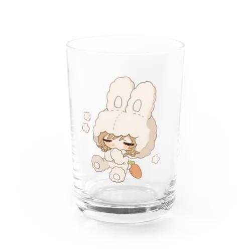 ふわふわ うさぎ🐰みぃみちゃんグッズ Water Glass