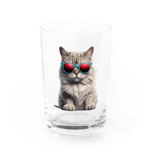 クールなお猫様 Water Glass