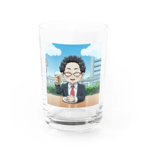 外で昼から乾杯＠サラリーマン Water Glass