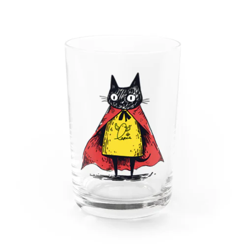 黒猫ヒーロー Water Glass