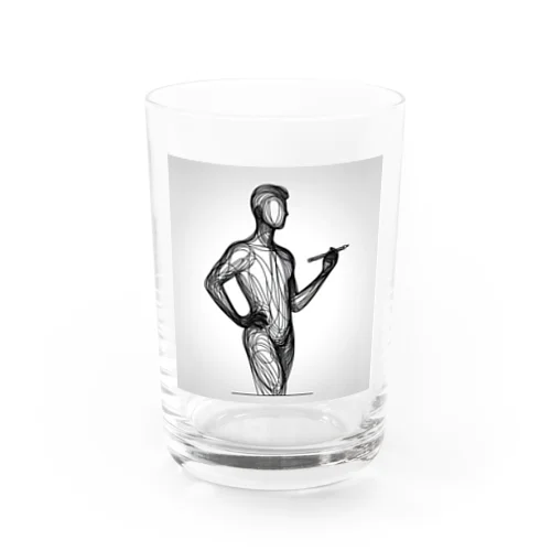 線画の人 Water Glass