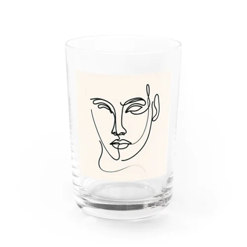 線画の人 Water Glass