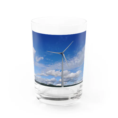 青い空と風車 Water Glass