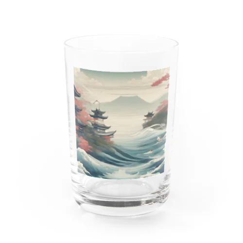 日本建築と海 Water Glass